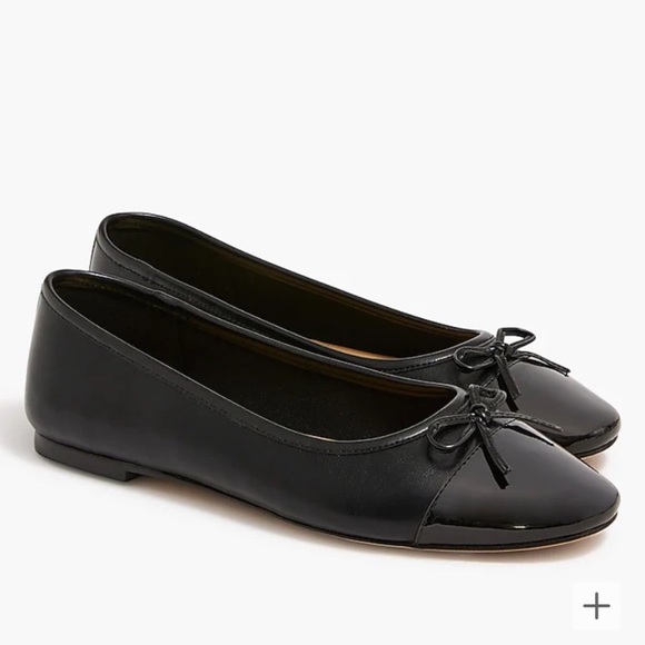 J. Crew Cap Toe Ballet Flats Black Sz 9 M Brand New with Tag Chic & Comfortable - Picture 6 of 10